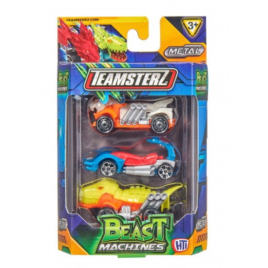 TEAMSTERZ Beast Machine automašīnu 3-paka, 7,5 cm, 1417545T TEAMSTERZ Beast Machine automašīnu 3-paka, 7,5 cm, 1417545T