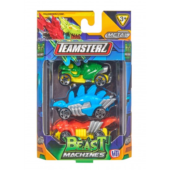 TEAMSTERZ Beast Machine automašīnu 3-paka, 7,5 cm, 1417545T TEAMSTERZ Beast Machine automašīnu 3-paka, 7,5 cm, 1417545T