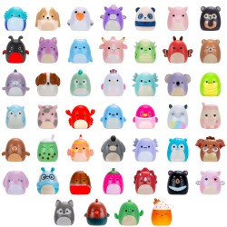 SQUISHMALLOWS SQUISH-A-LONGS figūriņas, 2-paka necaurspīdīgā iepakojumā, 2,5 cm, SQAL0051