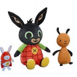 BING & FRIENDS Bing, Flop un Hoppity interaktīvās mīkstās rotaļlietas, BG2410
