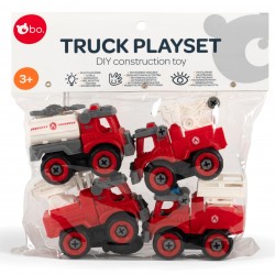 bo. Saliec pats - konstruējama rotaļlieta Ugunsdzēsēju automašīnas, 8024ML