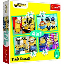 TREFL MINIONS Pužļu komplekts 4in1 Minions, 34339T