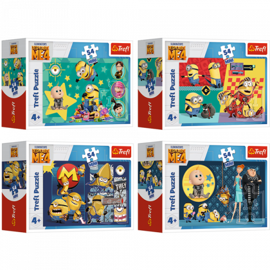 TREFL MINIONS Mini Puzle, 54 gab., 54210T TREFL MINIONS Mini Puzle, 54 gab., 54210T