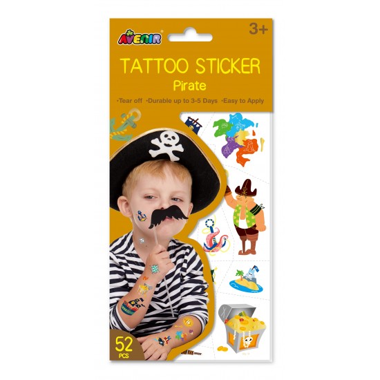 AVENIR Tetovējumu uzlīmes: Pirāts, TS218148