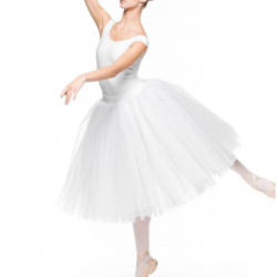 Tilla svārki GISELLE balti baletam un  dejošanai, jaunietēm un sievietēm, izmēri no XS-L, AR100