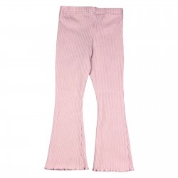 Elastīgas meiteņu bikses maigi rozā krāsā ar rievotu struktūru, izmēri 104-122cm, AT0401