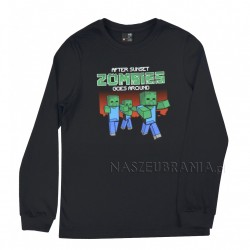 Garroku krekls zēniem Minecraft melns, izmēri 116-146cm, GT-9408