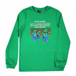 Garroku krekls zēniem Minecraft zaļš, izmēri 110-134cm, GT-9407