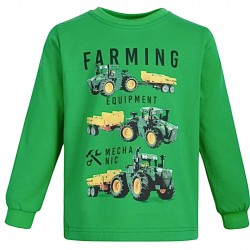 Garroku krekls zēniem ar traktoriem, izmēri 92-122cm, GT9859