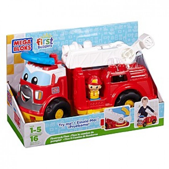 Mega Bloks Maxi ugunsdzēsēju mašīna Finns Mega Bloks Maxi ugunsdzēsēju mašīna Finns