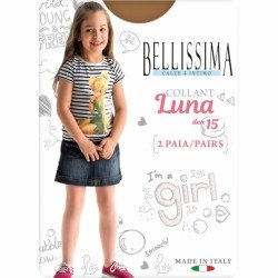 Bērnu zeķubikses LUNA 2-paka 15 DEN, BL2100 natural