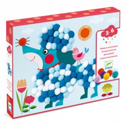 DJECO Kolāžas ar mīkstām bumbiņām – Suņi, DJ09867