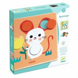 DJECO Izglītojoša koka spēle - Punktotie attēli, DJ01617