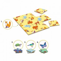 DJECO Spēle - Loģikas spēle - Neiespējamie dzīvnieki, DJ00808