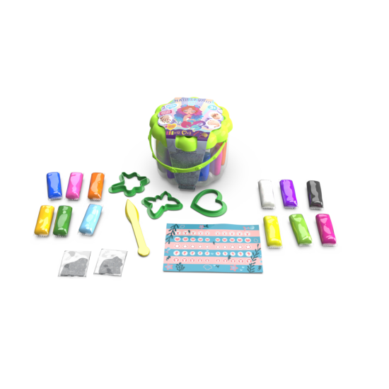 Radošais komplekts Modelēšanas masas Play Dough Pirkstu spēle Mermaid Manikīra studija, ETC41150