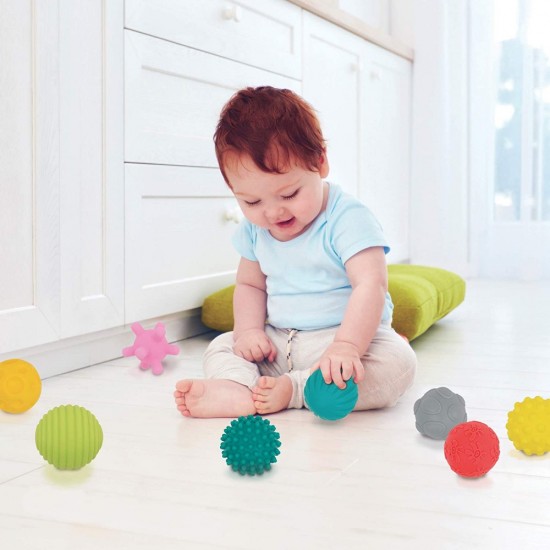 Ludi Masāžas bumbas komplekts (8 gab.) Assortment of 8 Sensories Balls 30055