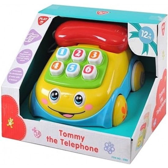 Velkama rotaļlieta telefons PlayGo Tommy the Telephone 2180 Velkama rotaļlieta telefons PlayGo Tommy the Telephone 2180