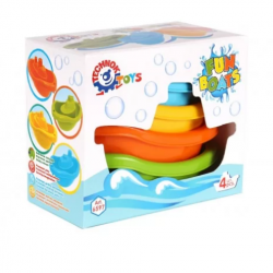 Vannas rotaļlieta Kuģi Teh Toy Fun Boats 4pcs 6597