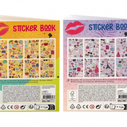 Grāmata ar uzlīmēm Grafix Besties Foil Sticker Book A5 8 Sheet 2 assorted 140002