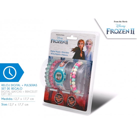 Frozen pulkstenis un rokassprādzes, komplekts G0219