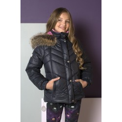 LENNE ziemas jaka meitenēm tumši zila 16360/229 Izmēri 152; 158