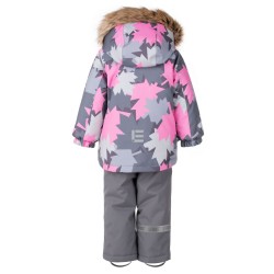 LENNE ziemas kombinezons meitenēm jaka + bikses LEAF 23316/1290 Izmēri 74-98cm