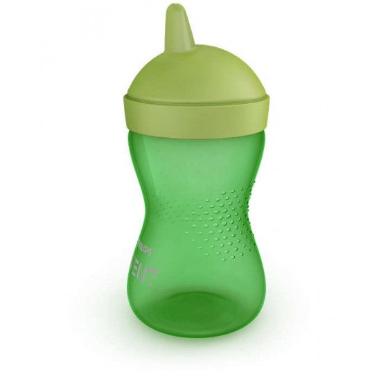 PHILIPS AVENT MY GRIPPY MĀCĪBU KRŪZĪTE AR CIETU SNĪPI 300ML, 18M+, ZAĻA, SCF804/03 PHILIPS AVENT MY GRIPPY MĀCĪBU KRŪZĪTE AR CIETU SNĪPI 300ML, 18M+, ZAĻA, SCF804/03