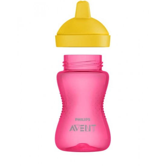 PHILIPS AVENT MY GRIPPY MĀCĪBU KRŪZĪTE AR CIETU SNĪPI 300ML, 18M+, ROZĀ, SCF804/04 PHILIPS AVENT MY GRIPPY MĀCĪBU KRŪZĪTE AR CIETU SNĪPI 300ML, 18M+, ROZĀ, SCF804/04