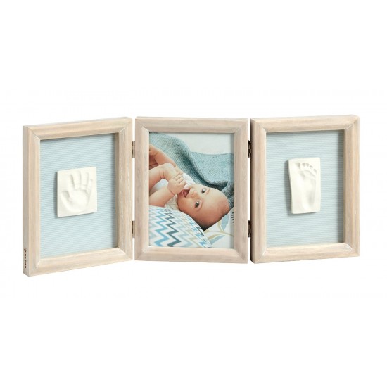 Baby Art Double Print Frame My baby Touch komplekts mazuļa pēdiņu/rociņu nospieduma izveidošanai, stormy, 34120173 Baby Art Double Print Frame My baby Touch komplekts mazuļa pēdiņu/rociņu nospieduma izveidošanai, stormy, 34120173
