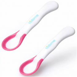 KIDSME karotīte ar ēdiena temperatūras noteikšanas indikatoru (2 gab.), Lavender, no 6 mēn., 9857LA