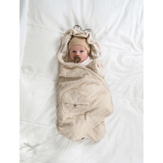 LODGER WRAPPER FOLKLORE FLEECE IETINAMĀ SEDZIŅA 2 IN 1, BIRCH, WPF 599