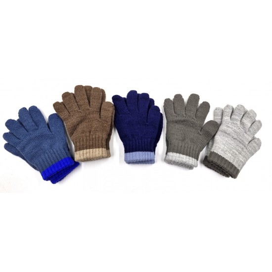 Adīti cimdi pirkstaiņi 14cm, 3-5g., NO163