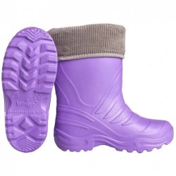 Lemigo Super viegli Bērnu gumijas zābaki ar izņemamu termo siltinājumu TERMIX  861 Violeti
