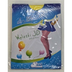 SELA 3D mikrofibras zeķubikses dzeltenas 40DEN,izmēri 128-164cm, 6040