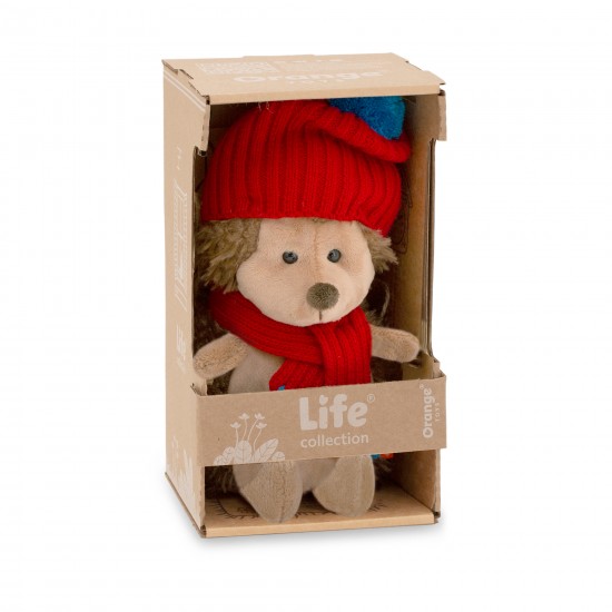 Orange TOYS mīkstā rotaļlieta Ezītis Adatiņš sarkanā cepurē (15cm) OS604/15 Orange TOYS mīkstā rotaļlieta Ezītis Adatiņš sarkanā cepurē (15cm) OS604/15