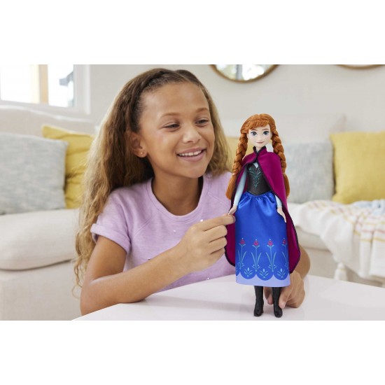Disney Frozen lelle Anna ar bizēm HLW49 Disney Frozen lelle Anna ar bizēm HLW49