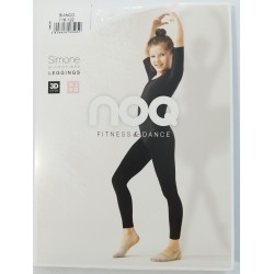 Legingi baletam, vingrošanai, dejošanai, balti microfibra 3D Knittex Simone 120 den, DR0019