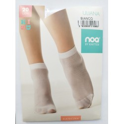 Smalka tīkliņa zeķes ULIANA 20 DEN baltas, izmērs 18-22cm DR0015