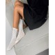 Zeķes ar rakstu LITA baltas un gaiši rozā, izmērs 18-22cm DR2314