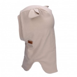 TuTu kokvilnas starpsezonas ķivercepure ar austiņām 3-007083, beige