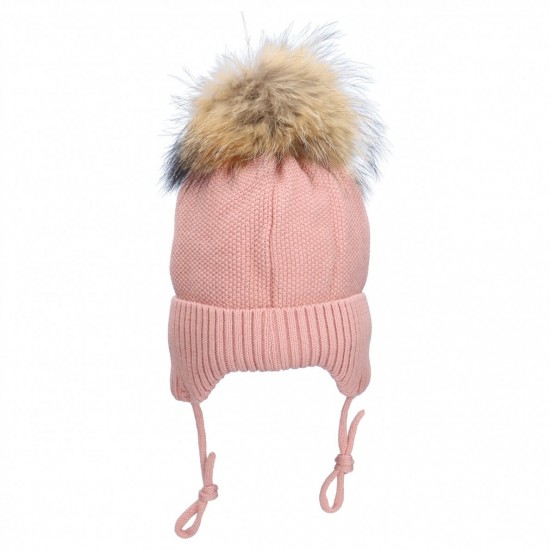 TuTu merino vilnas cepure 3-006367, dusty pink TuTu merino vilnas cepure 3-006367, dusty pink