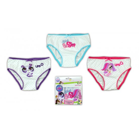 Littlest PetShop Meiteņu apakšbiksītes 3-paka G0021