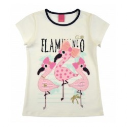 T-krekls ar flamingo meitenēm, izmēri 104-122cm, 8185