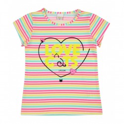 T-krekls LOVE CATS meitenēm, izmēri 98-122cm, 8725