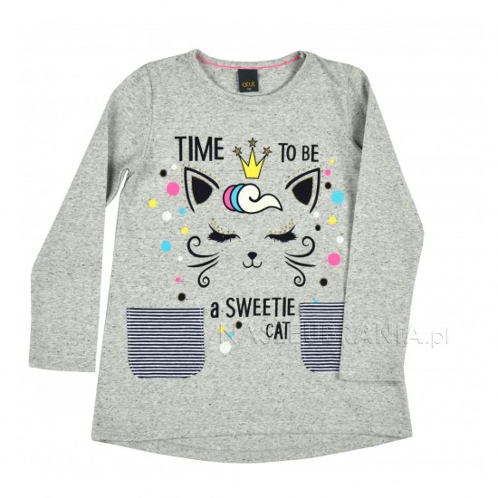 Tunika - kleita sweetie cat, izmēri 104-122cm, 9029