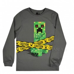 T-krekls zēniem Minecraft pelēks, izmēri 116-146cm, 8832