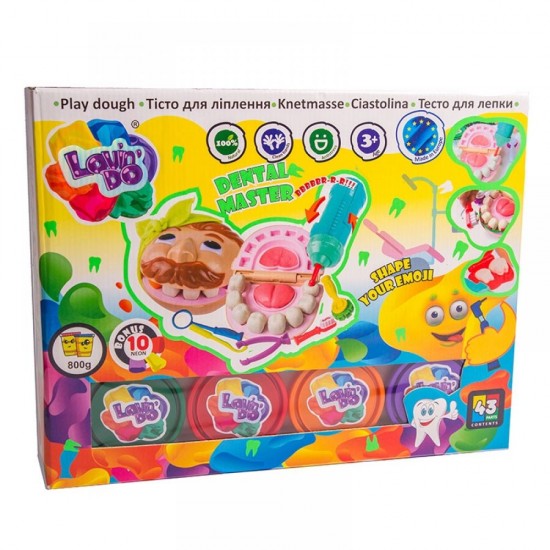 Radošais komplekts Modelēšanas mīkla Play Dough - Zobārsts, ETC11027