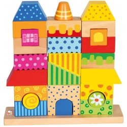 Bino Koka attīstoša rotaļlieta konstruktors Stacking House 84151