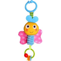 Biba Toys Attīstoša piekarama rotaļlieta grabulis Bizzy Bussy Butterfly Wind Chime GD151