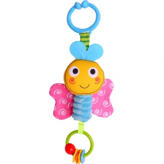 Biba Toys Attīstoša piekarama rotaļlieta grabulis Bizzy Bussy Butterfly Wind Chime GD151 Biba Toys Attīstoša piekarama rotaļlieta grabulis Bizzy Bussy Butterfly Wind Chime GD151